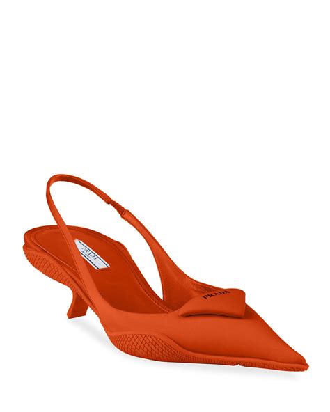 prada slingback suede|prada slingback kitten heel.